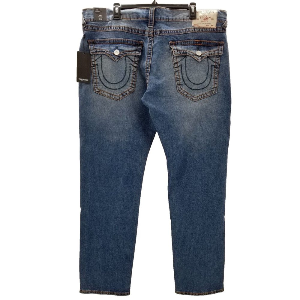 True Religion Geno Relaxed Slim Flap Big T Mens Jeans 40x32 NWT 199$